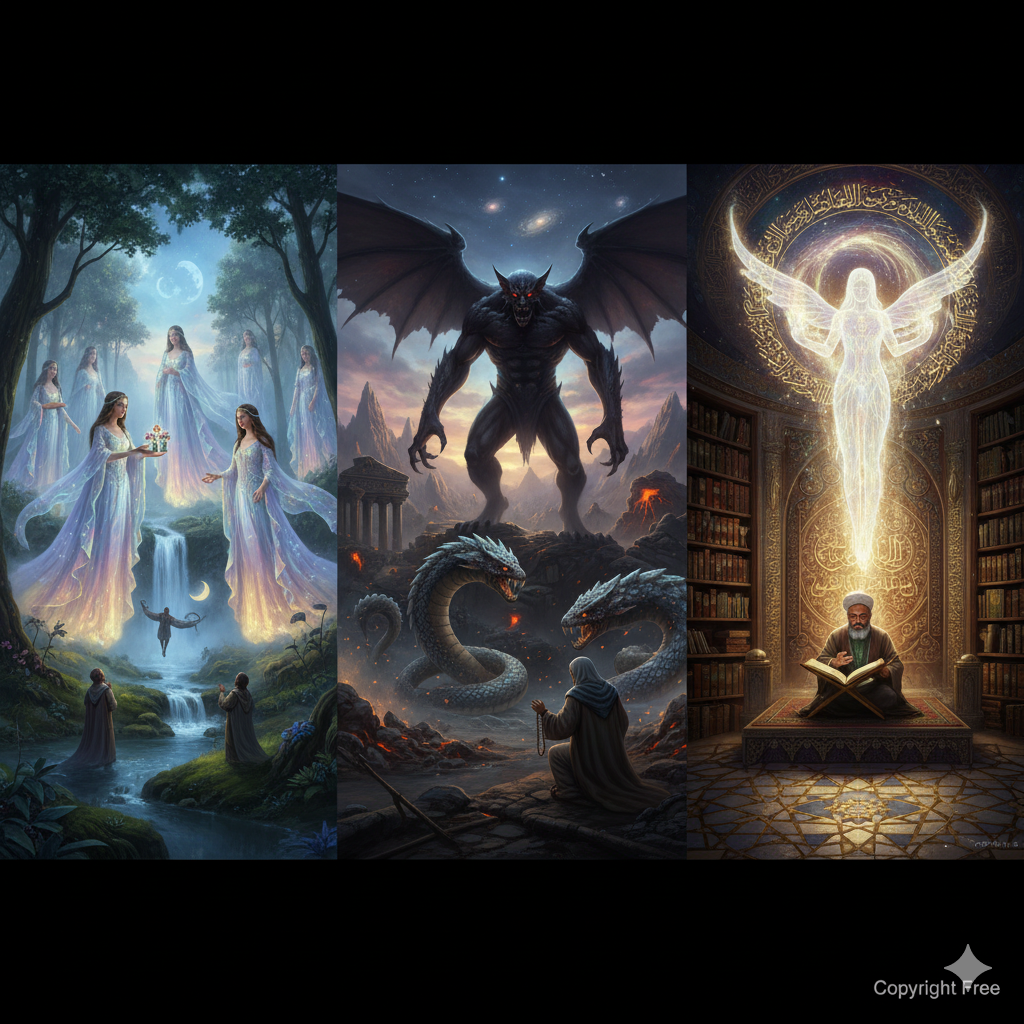 Periler, İfritler ve Hüddâm